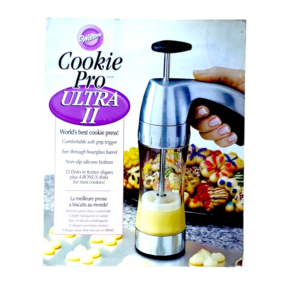 Wilton Cookie Pro Ultra II Cookie Press - 16 Disk Set - New In Box